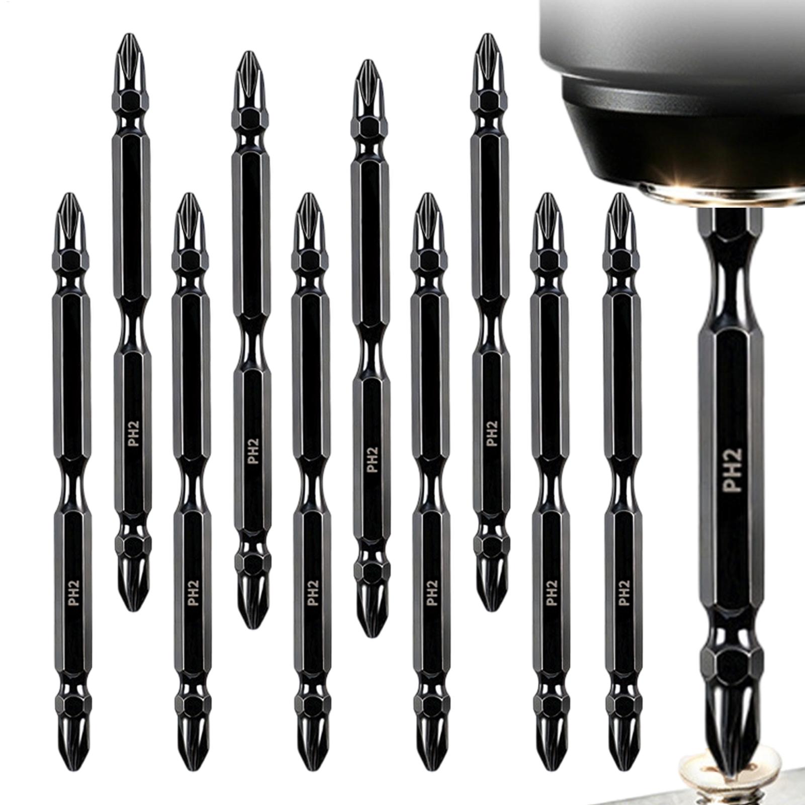 End Mill - ドライバービットセット両端フライス加工磁気ドライバーヘッドキット多機能ドライバービットセット産業建設用