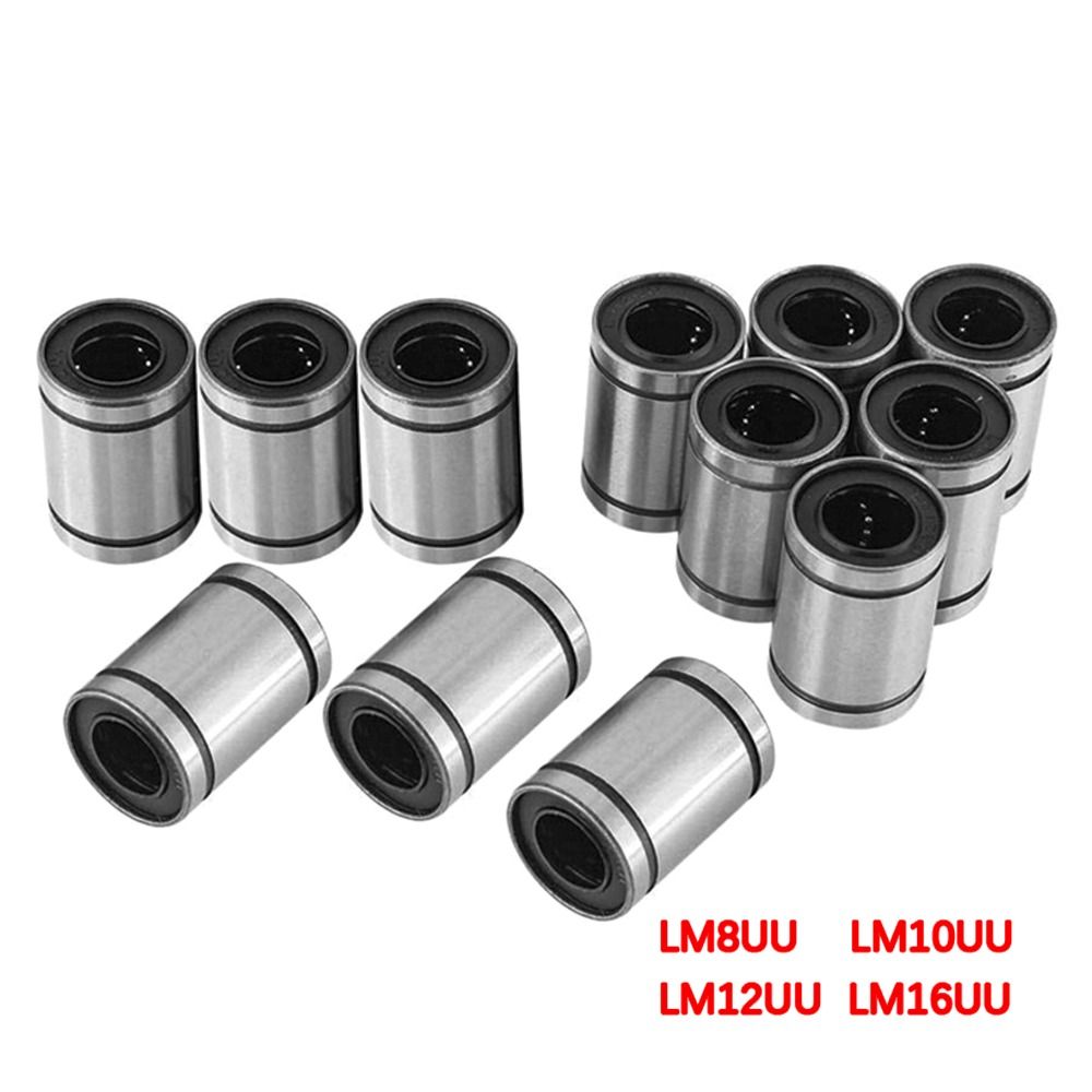 Lm8Uu Bearing - クロム鋼CNC部品ロッドシャフトリニアボールベアリングLM8UU LM10UU LM12UU LM16UU LM3UU LM4UU