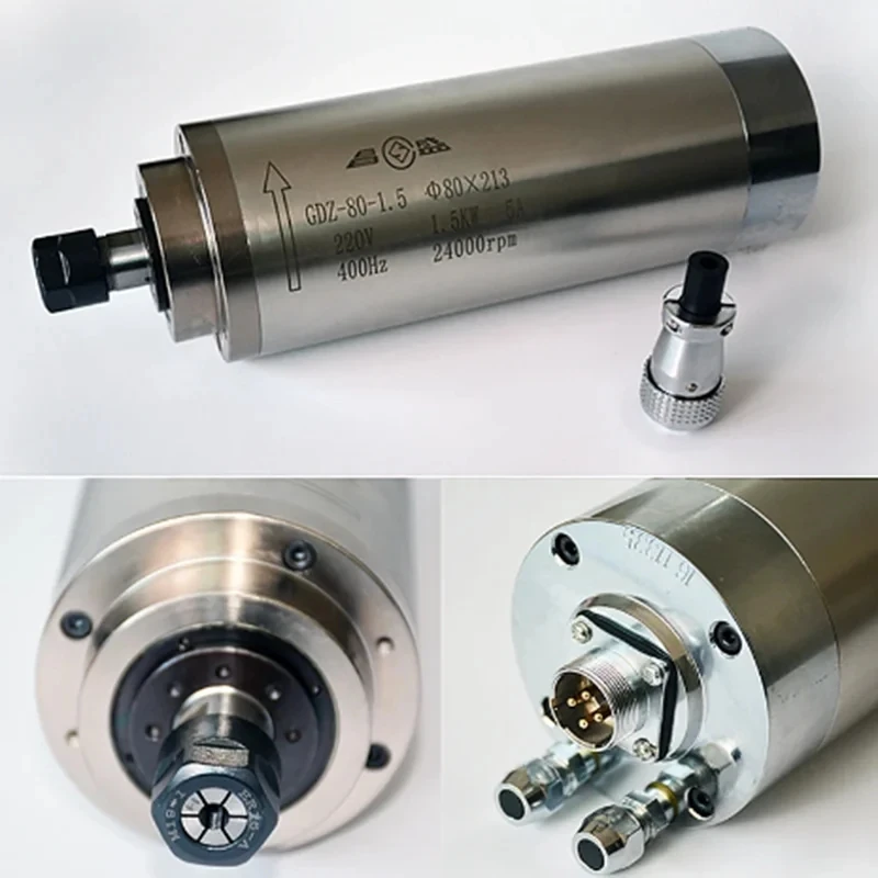 Water Cooled Spindle - 65X158-800W-ER11-220V CNC 水冷スピンドルモーター 2 ベアリング CNC