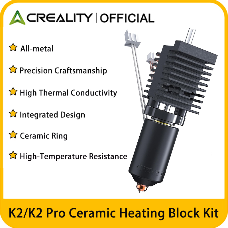 Aluminium Profile 2020 - Creality 公式 K2/K2 Pro セラミック加熱ブロックキット ホットエンドキット