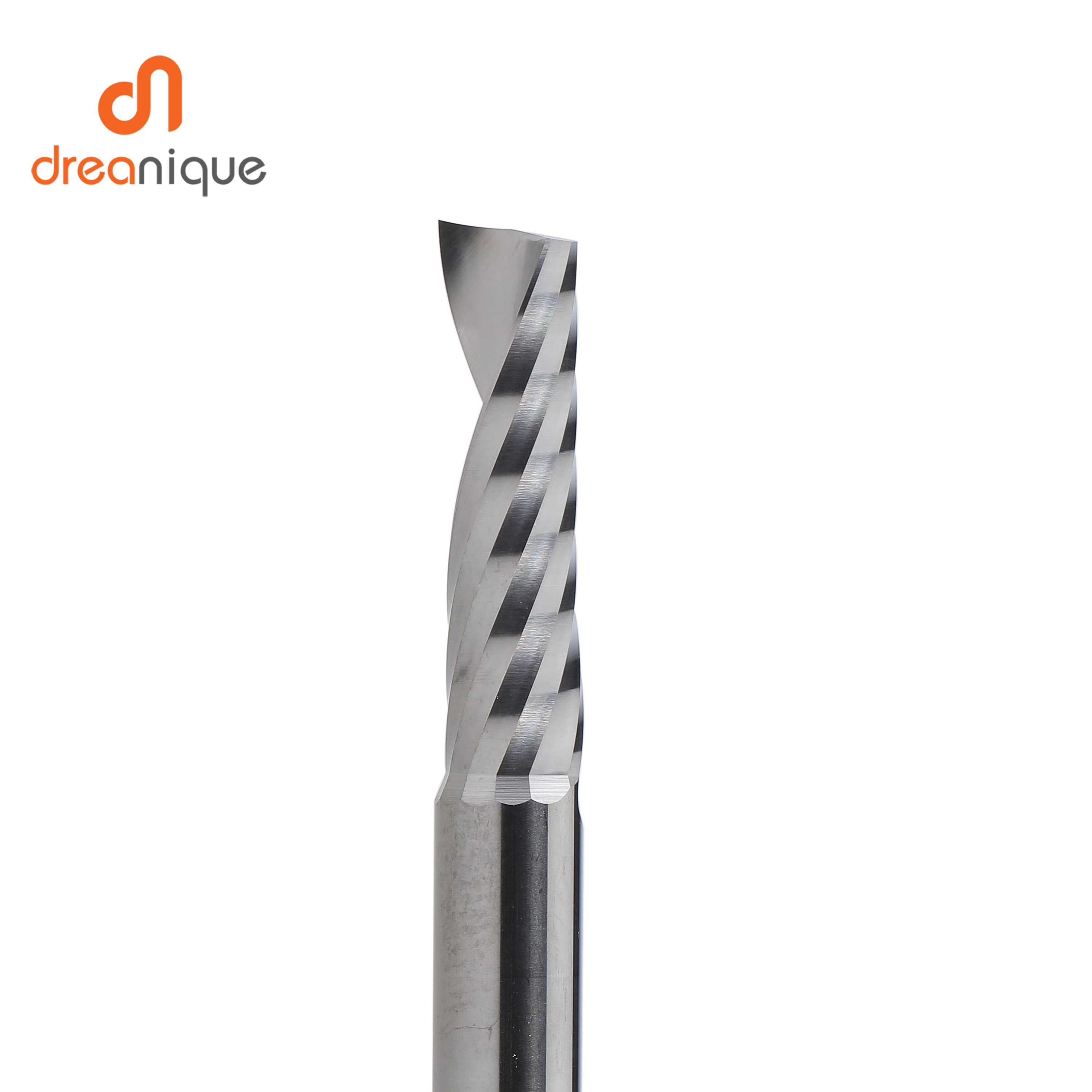 End Mill Set - シングルフルートスパイラルエンドミル、木工アクリル用3D彫刻彫刻ビット、acmカット、アルミニウム、3.175,4、6,8シャンク、aaaaa、1個