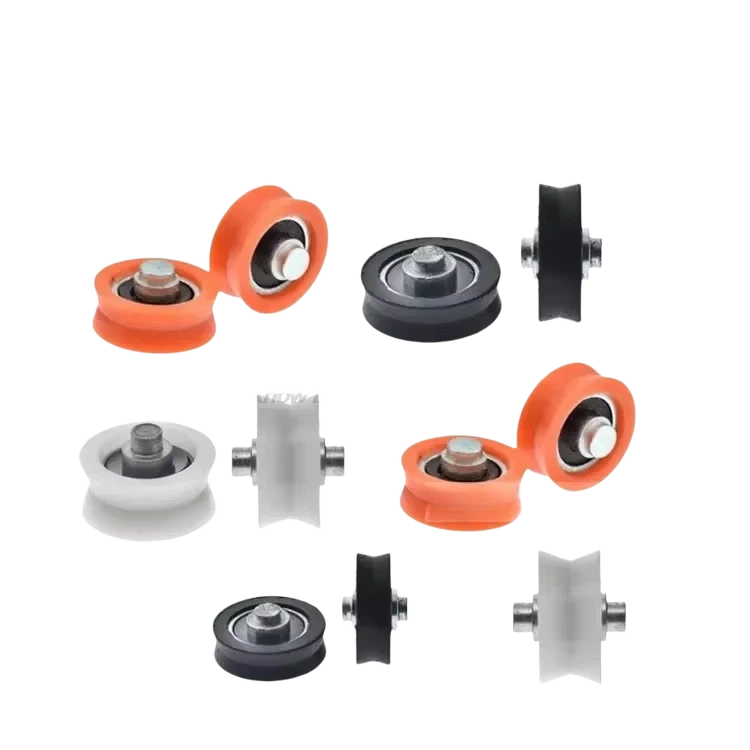 V Slot Wheel - 5PC POM ポリオキシメチレンプラスチックナイロンホイールシャフトプーリーベアリングローラー ドアと窓用プーリー 非標準 V溝ホイール