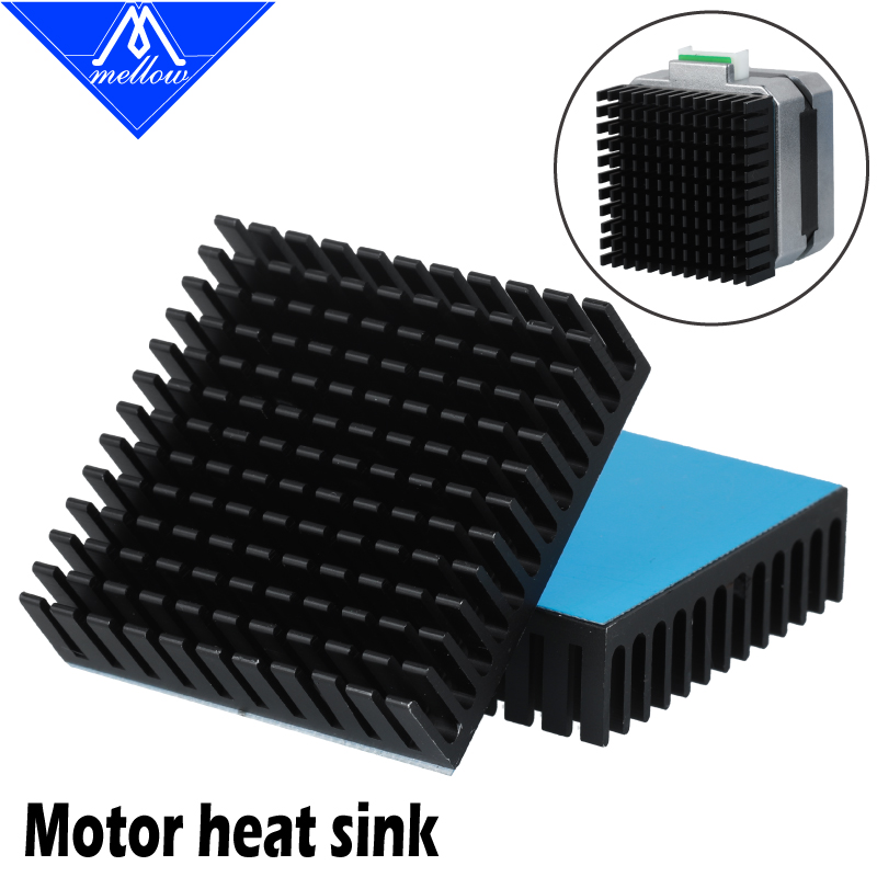 Stepper Motor Nema17 - Mellow-3dプリンター用アルミニウムモーター付きヒートシンク,押し出し熱放散,nema17 42,ステッピングモーターender 3