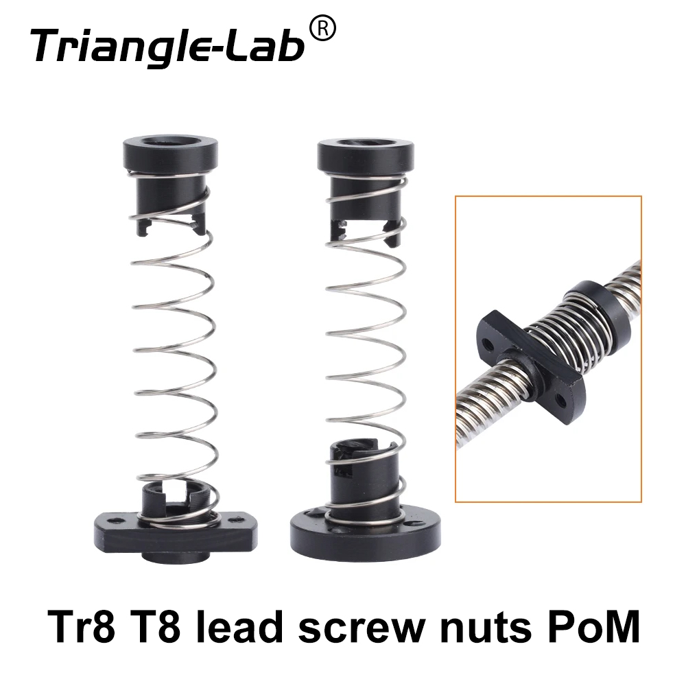 Lead Screw 8Mm - Trianglelab Tr8 T8 リードスクリューナット POM アンチバックラッシュナット