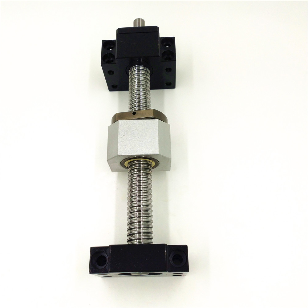 Ball Screw - 直径16mm、ピッチ5mm、SFU 1605ボールねじ、1605、サポートユニットFF12 FK12付き