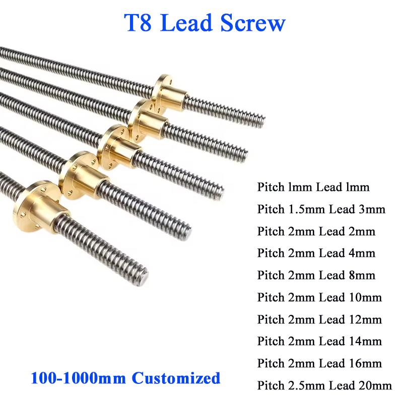 Lead Screw 8Mm - T8 送りねじリード 2 ミリメートル 4 ミリメートル