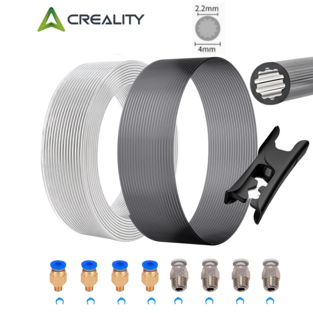 Aluminium Profile 2020 - Creality アップグレードされた低抵抗星形材料 PTFE チューブ外径 4mm、4 個の