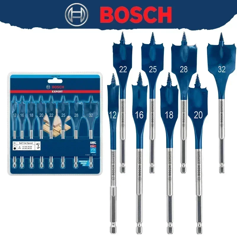 Drill Bit Set - BOSCH 2608902111 エキスパート セルフカット スピードドリルビットセット 12-32mm
