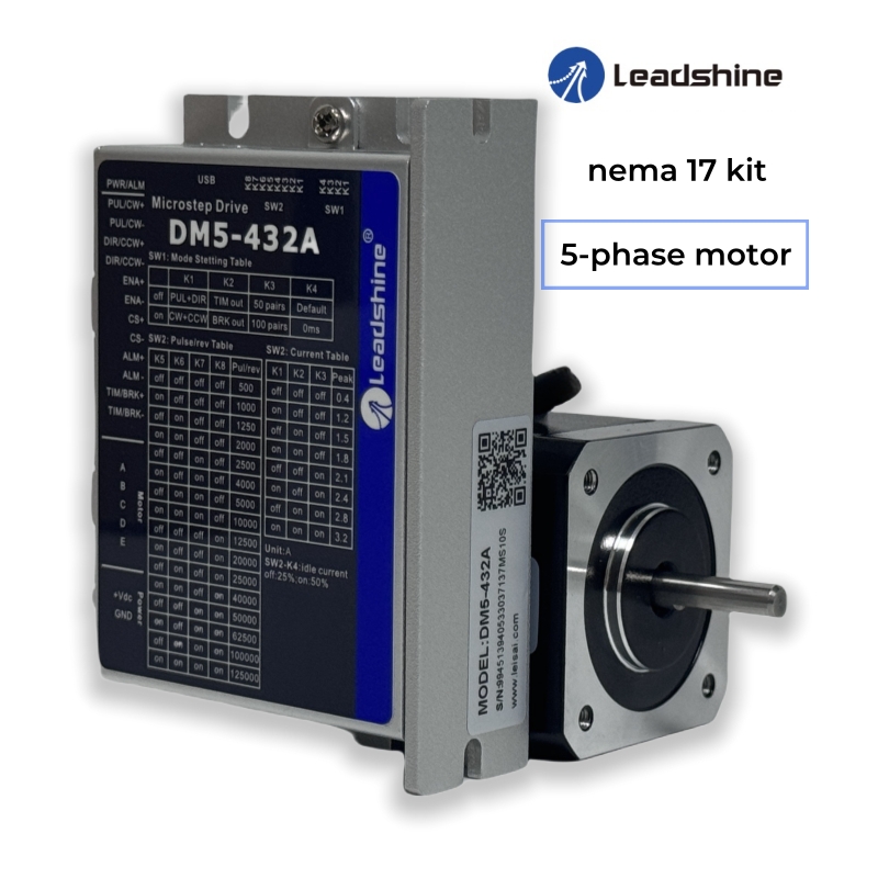 Stepper Motor Nema17 - Leadshine 0.72度 Nema17 CNCキット ドライバーキット 工場製