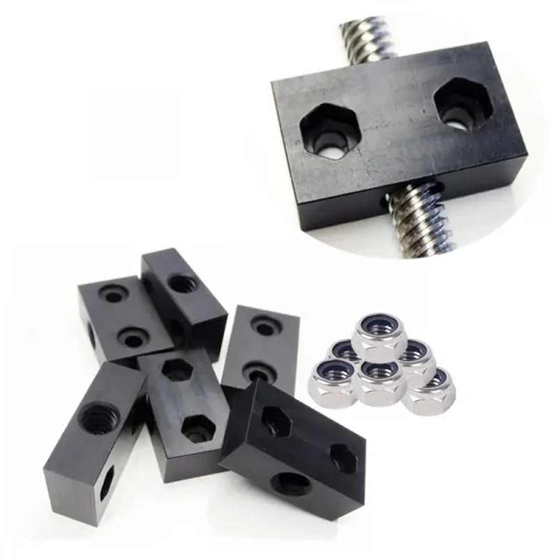 Linear Rod 8Mm - 4個入り OpenBuilds T8 リードスクリュー ACMEナットブロック POMナット
