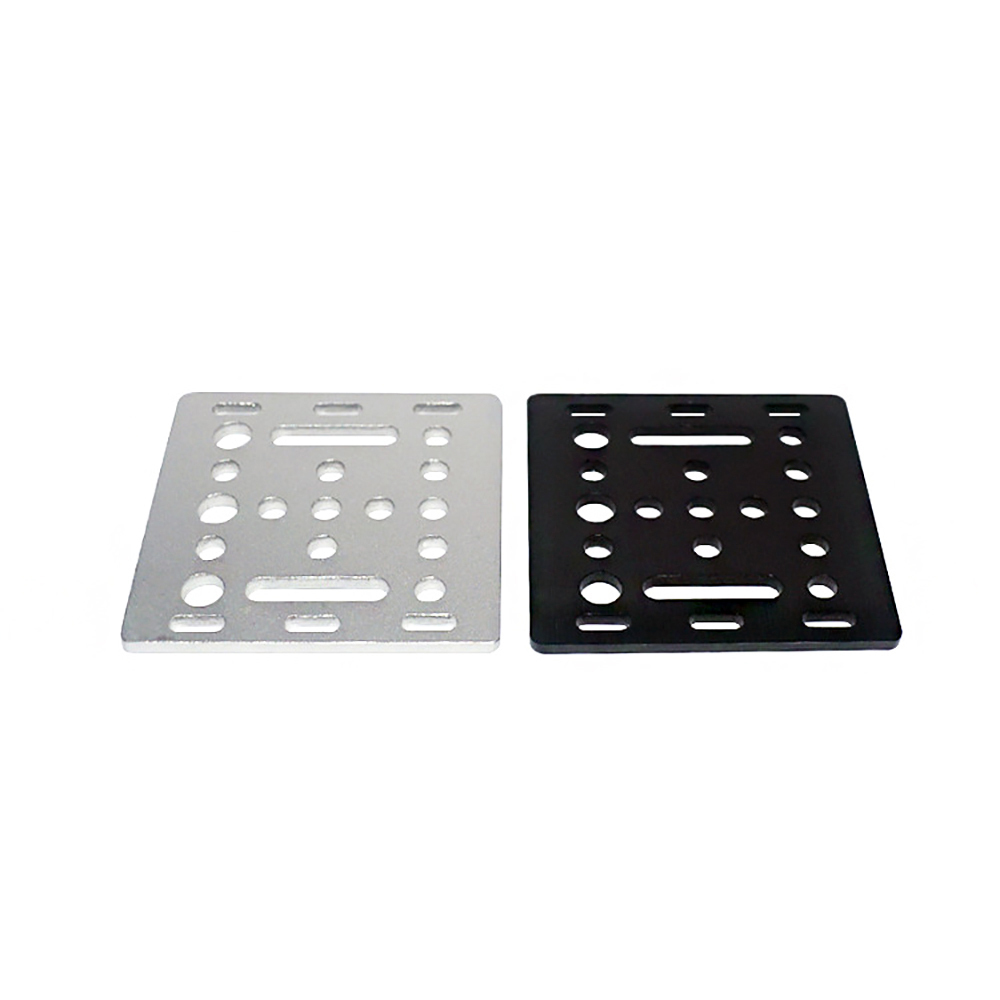 V Slot Wheel - Openbuilds-3Dプリンター用のガントリープレート,20mmブラックサンドブラスト,65.5x65.5mm x 3mm,ホイールなし