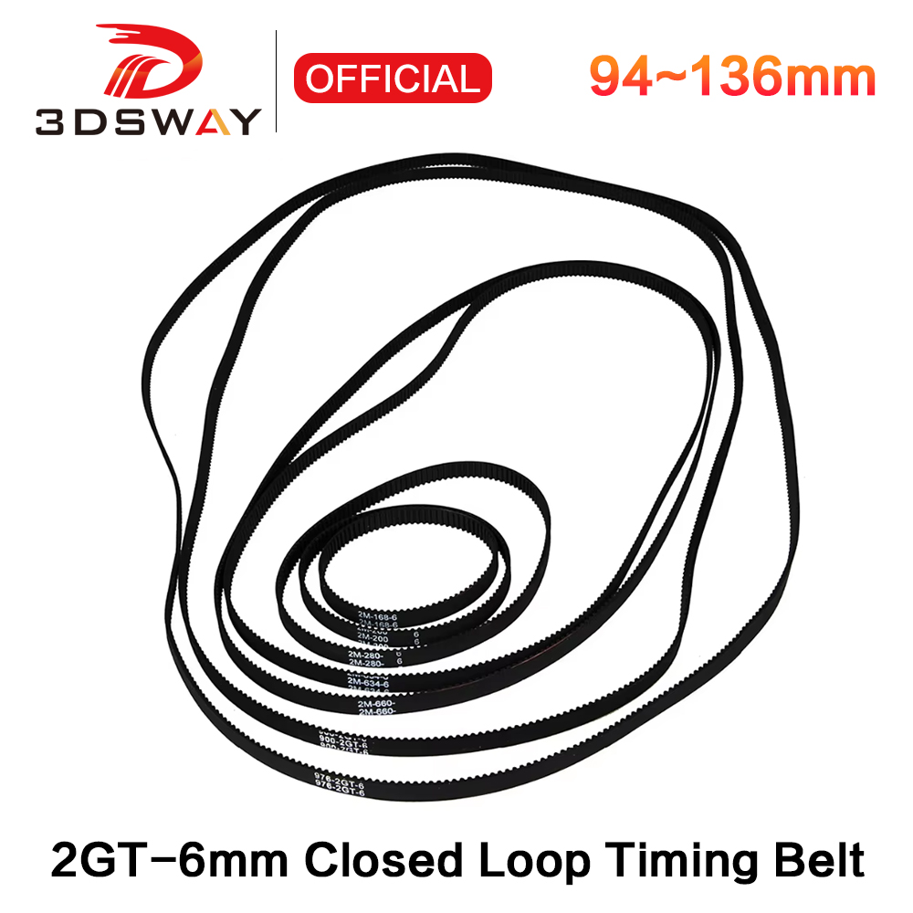 Gt2 Belt - 3DSWAY 3D プリンタ部品 GT2 閉ループタイミングベルトゴム 2GT