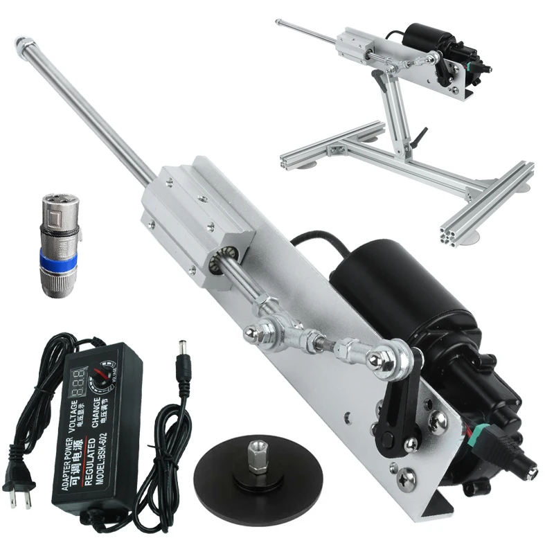 Linear Rail - 調整可能な伸縮式リニアアクチュエータ往復サイクル 3-12CM ストローク DC 12V 24V