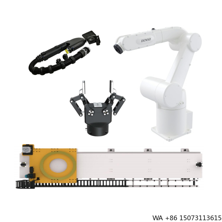 Linear Rail - 6軸CNCロボットアーム（リニアガイドレール、グリッパー、ドレスパック付き）自動ピックアンドプレースシステム用
