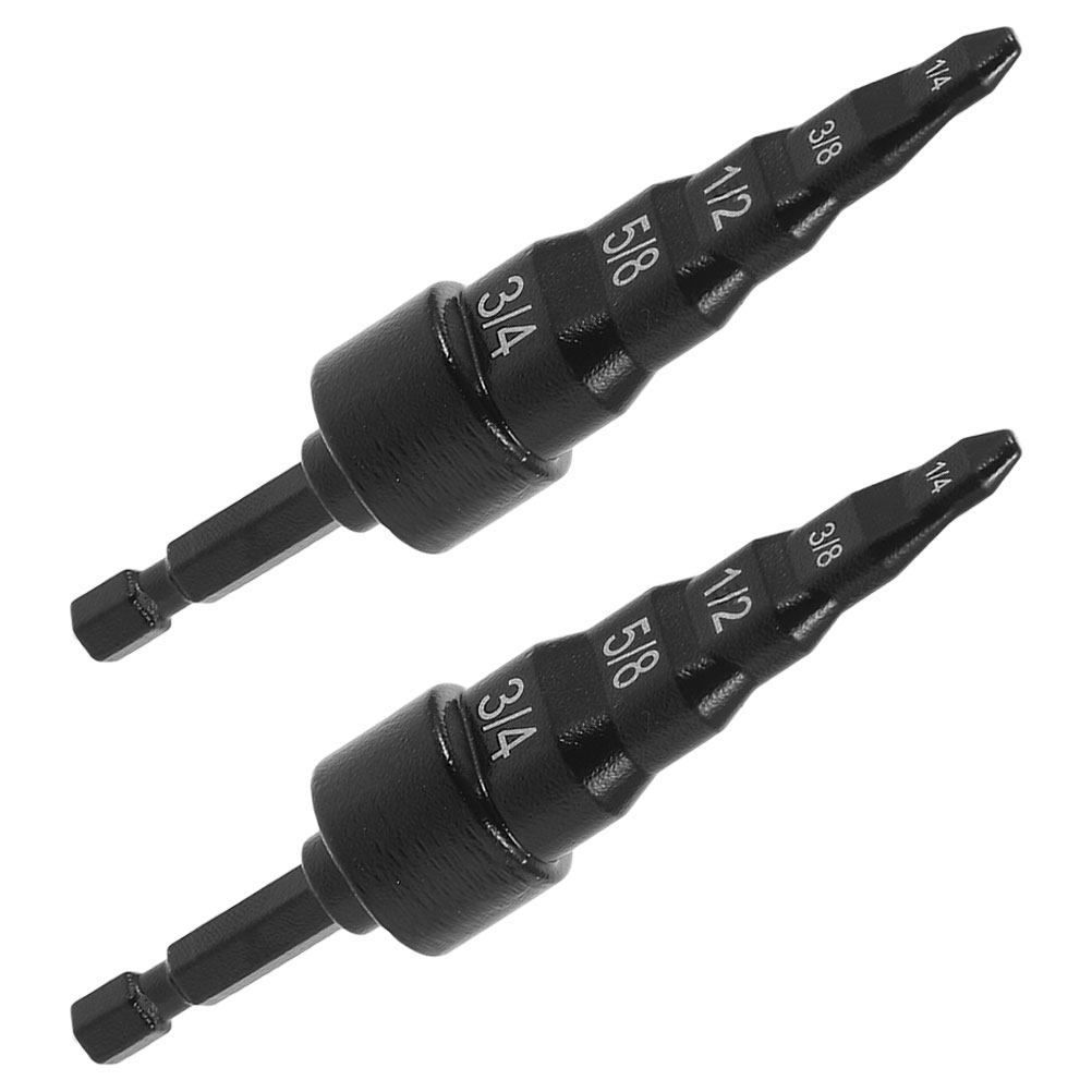 Drill Bit Set - 2個入り 銅管拡管器 手動式 拡管工具 HVAC修理用 エアコン用