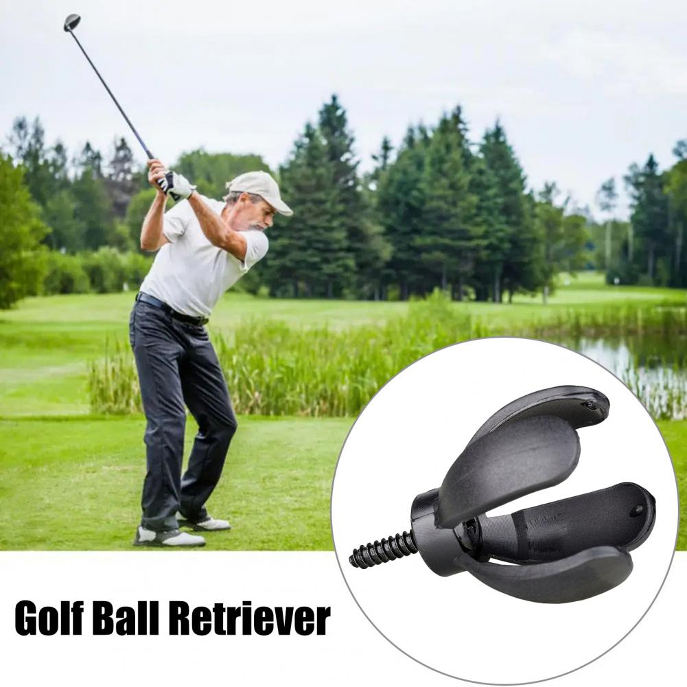 Ball Screw - ミニペタルゴルフボールレトリバー、4プロングゴルフボールグラバーピッカーパターグリップゴルフボールサッカーピックアップツール（ネジ付き）
