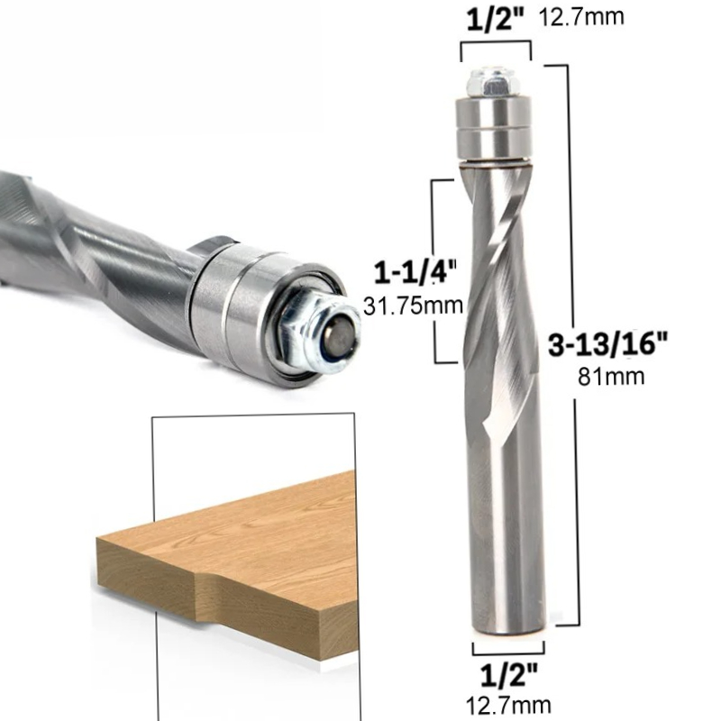 1/2インチ 12mm シャンク フラッシュトリム 超硬ソリ - Cnc Bits のレビューと価格