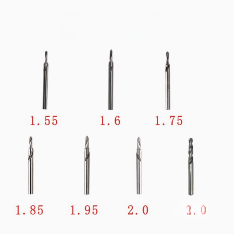 ドリルビット1.55mm, 1.6mm, 1.75mm, 1 - Carbide End Mill のレビューと価格