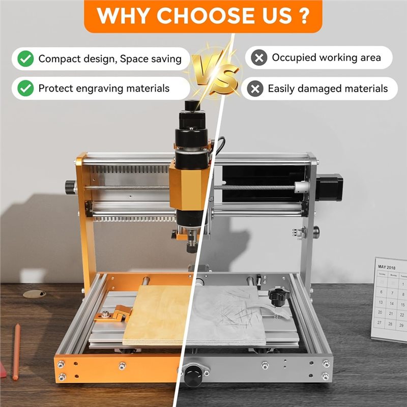3018 CNCマシン用の希望のクランプ、Tトラックおよび穴 - 3018 Cnc のレビューと価格