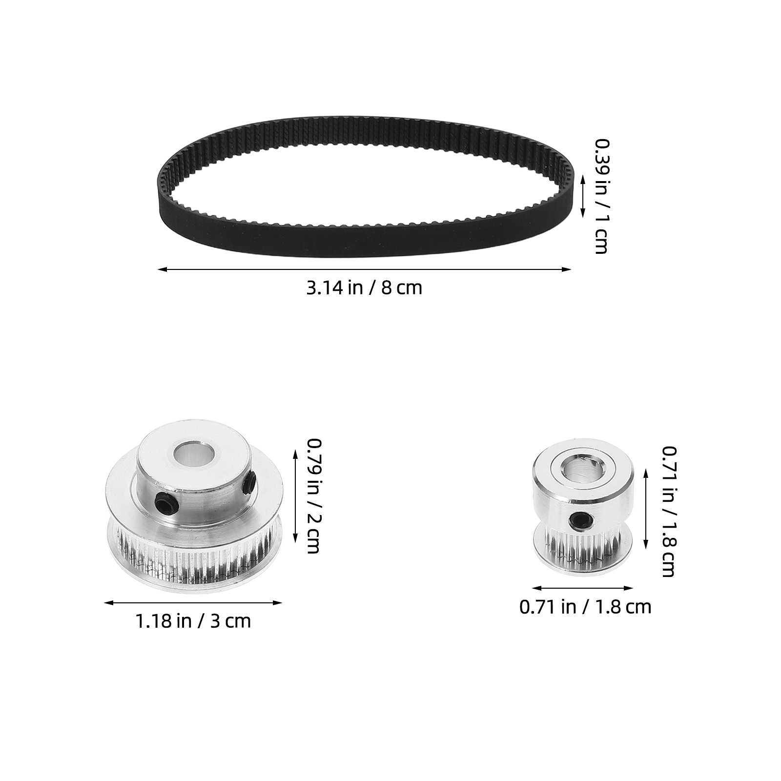GT2 タイミングベルトプーリーセット。CNC自動化システム - Gt2 Belt のレビューと価格
