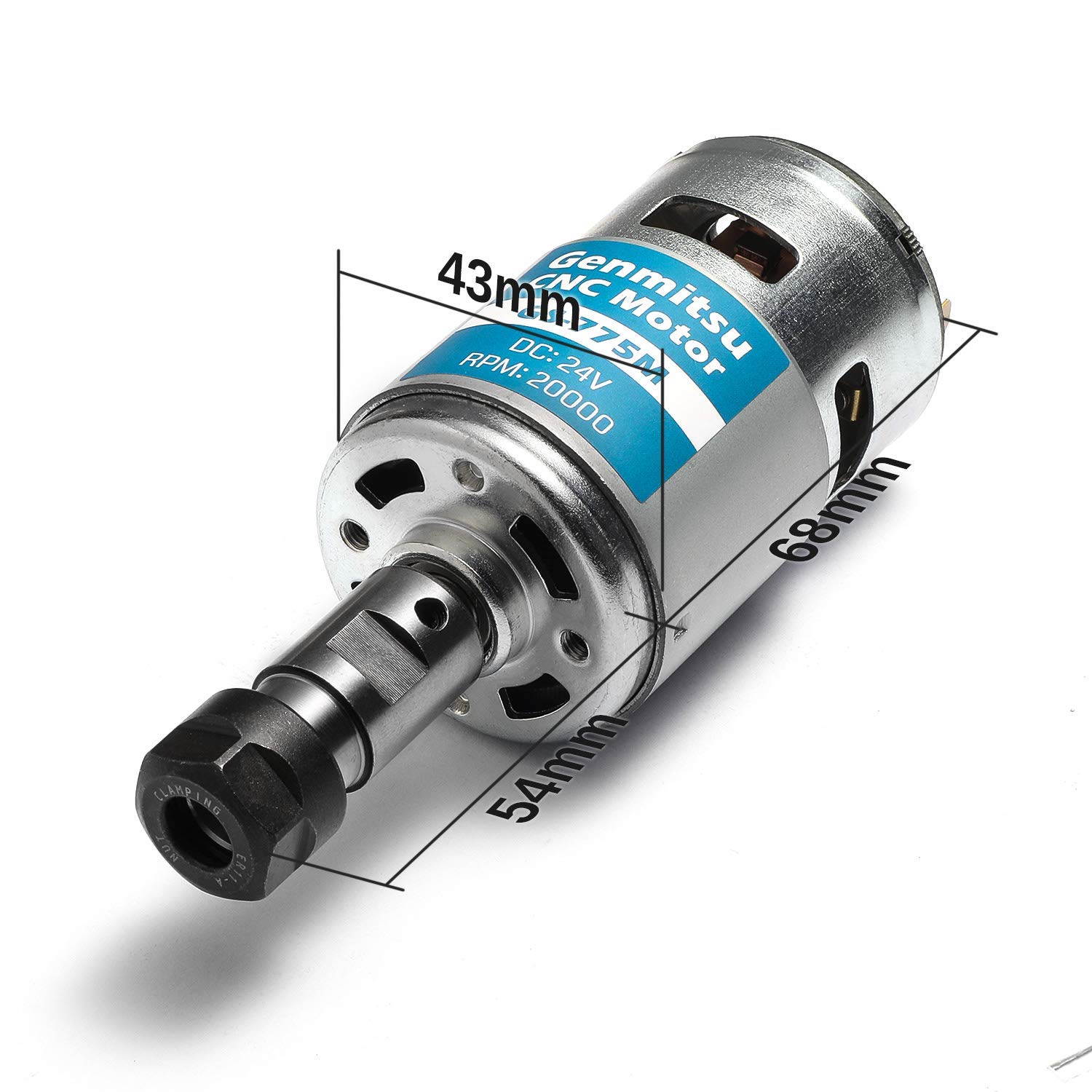 Genmitsu-電気モーターGS-775M rpm,200 - 3018 Cnc のレビューと価格