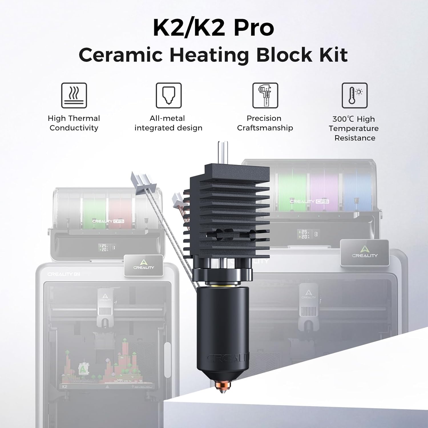 Creality 公式 K2/K2 Pro セラミック加熱ブ - Aluminium Profile 2020 のレビューと価格