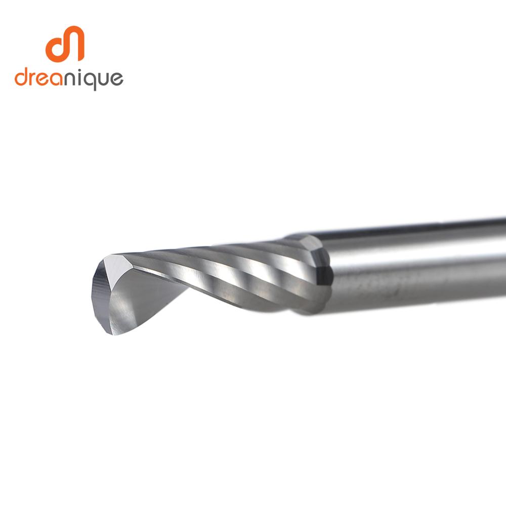 シングルフルートスパイラルエンドミル、木工アクリル用3D彫刻 - End Mill Set のレビューと価格