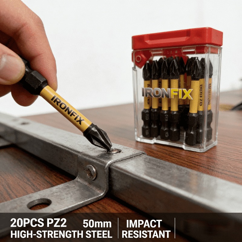 高品質な20個入りPZ2ドライバービットセット。電動ドリルや - Drill Bit Set のレビューと価格