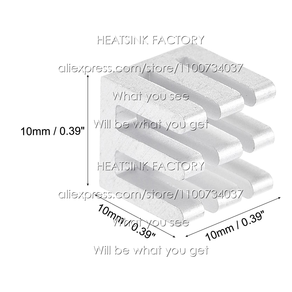 冷却ラジエーター,10x10x10mm電子クーラー - Aluminium Extrusion のレビューと価格