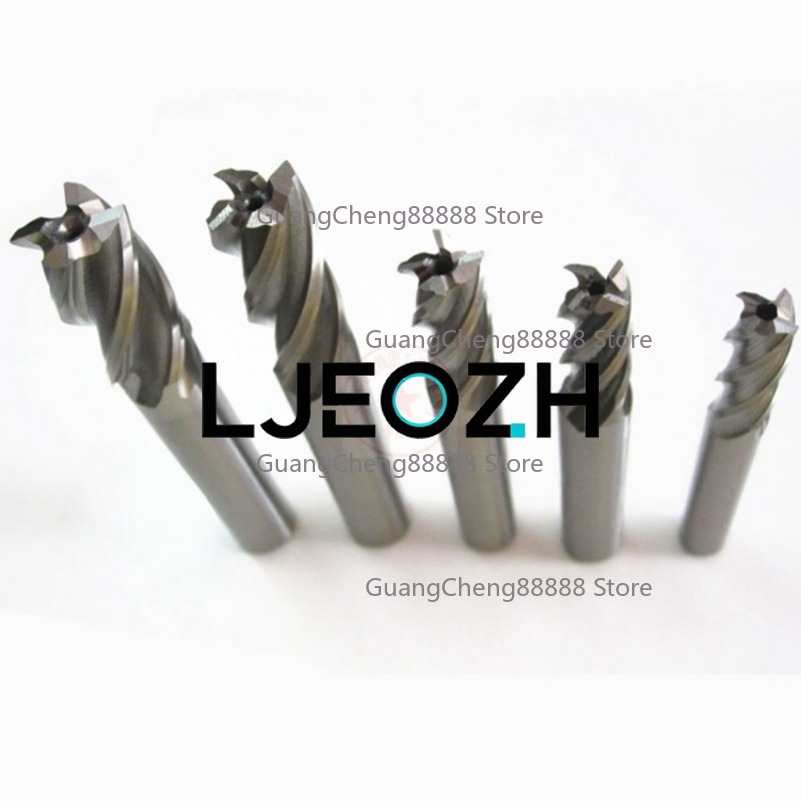 4枚刃南西白鋼フライス盤カッター5セットHSS高速鋼ストレー - End Mill Set のレビューと価格