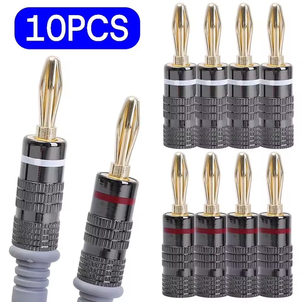 1～10個入り、はんだ不要のバナナプラグ、4mm、スピーカー - Coupling 8Mm のレビューと価格