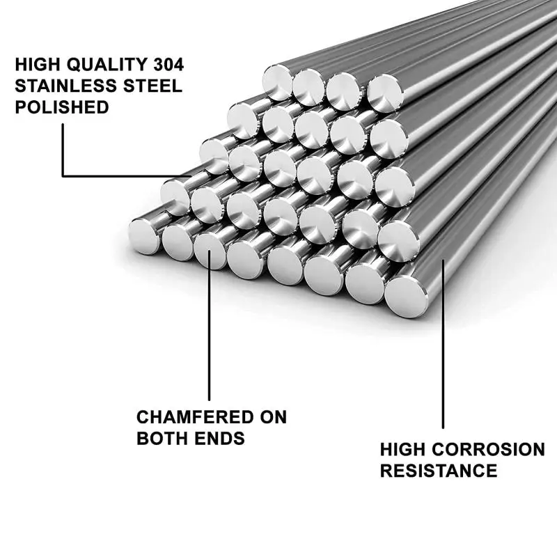 ステンレス鋼の丸い旋盤棒,直径2mm,2.5mm,3mm,5 - Linear Rod 8Mm のレビューと価格