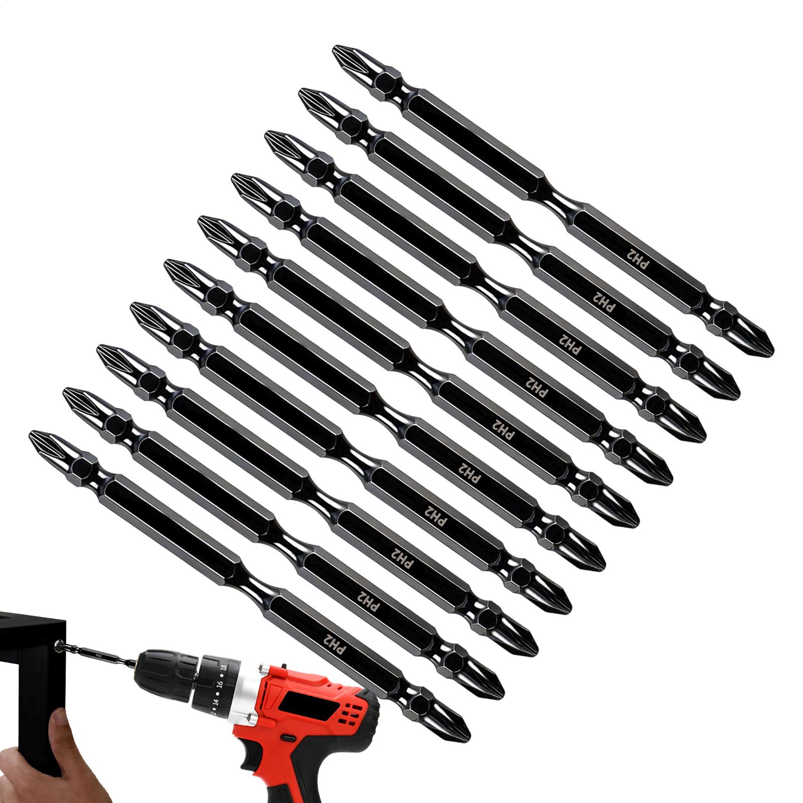 ドリル用磁気ビット両端フライス加工磁気ドライバーヘッドキット - Drill Bit Set のレビューと価格