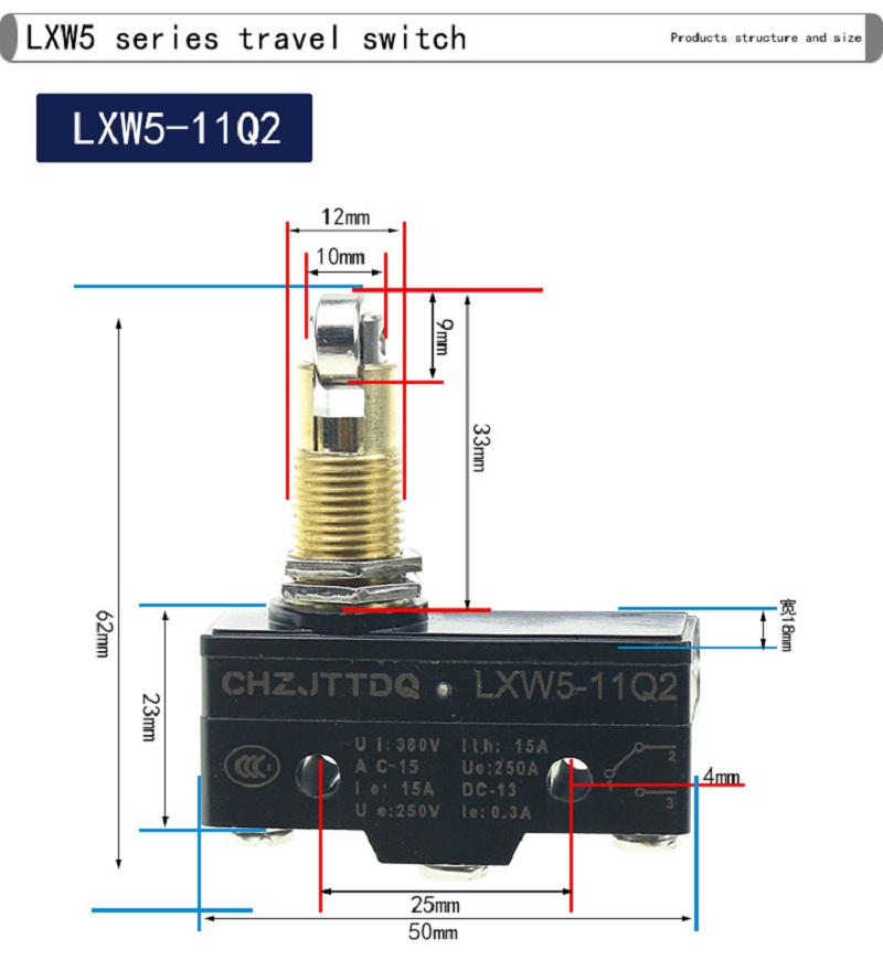 CHZJTTDQ トラベルスイッチ リミットスイッチ マイク - Limit Switch のレビューと価格