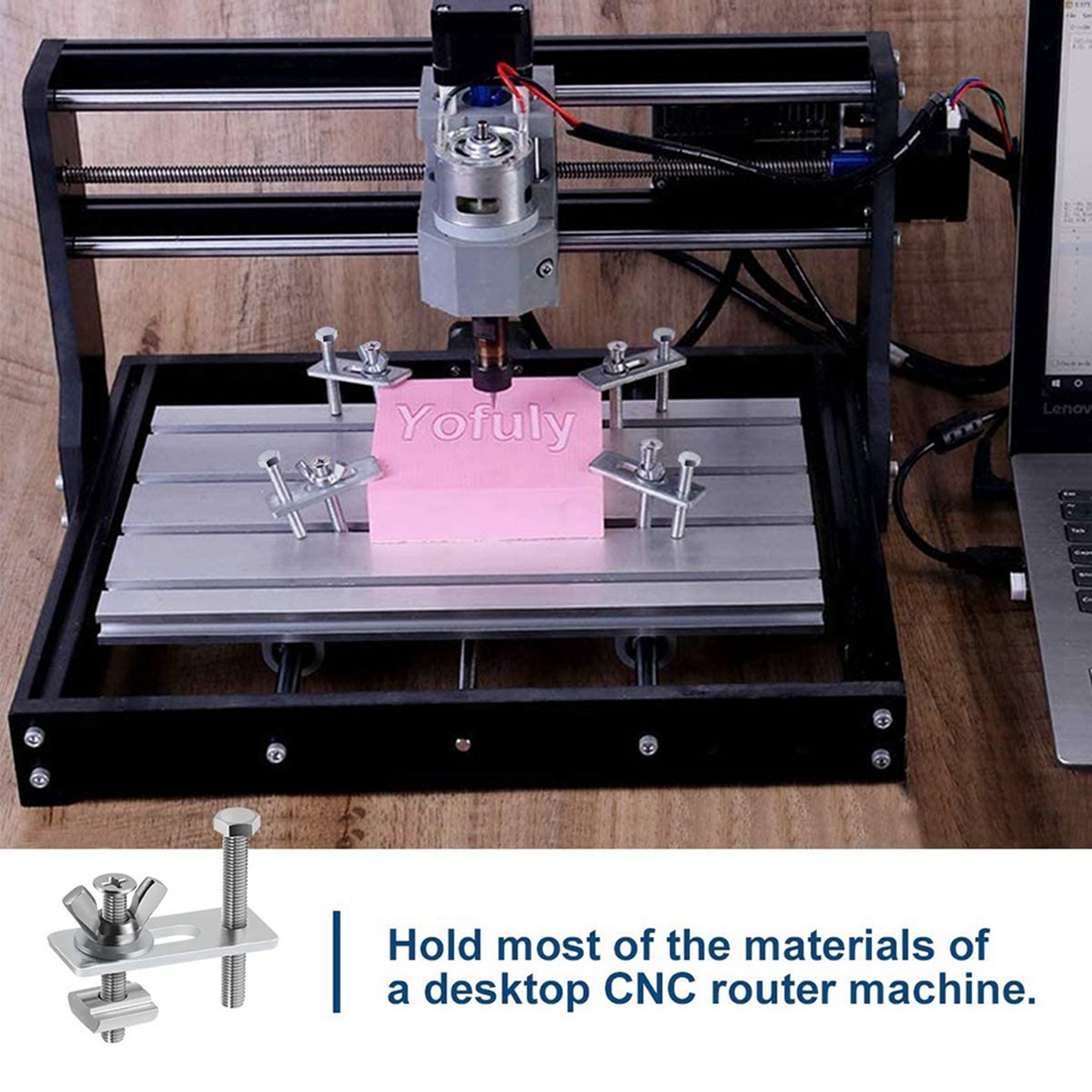 B62B-8 パック T トラック クランプ、ミニ T トラ - 3018 Cnc のレビューと価格