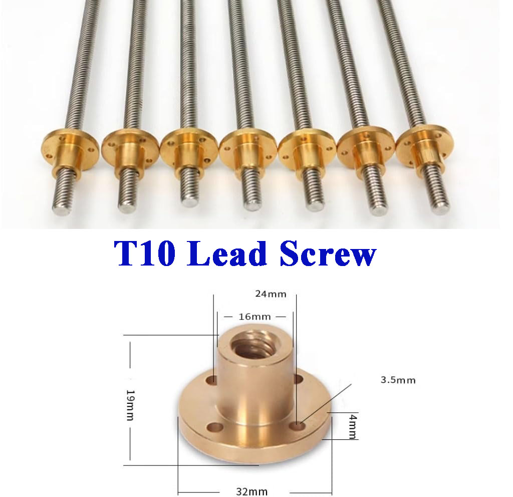 T10リードスクリュー 304ステンレス鋼 Tr10 リード - Lead Screw 8Mm のレビューと価格