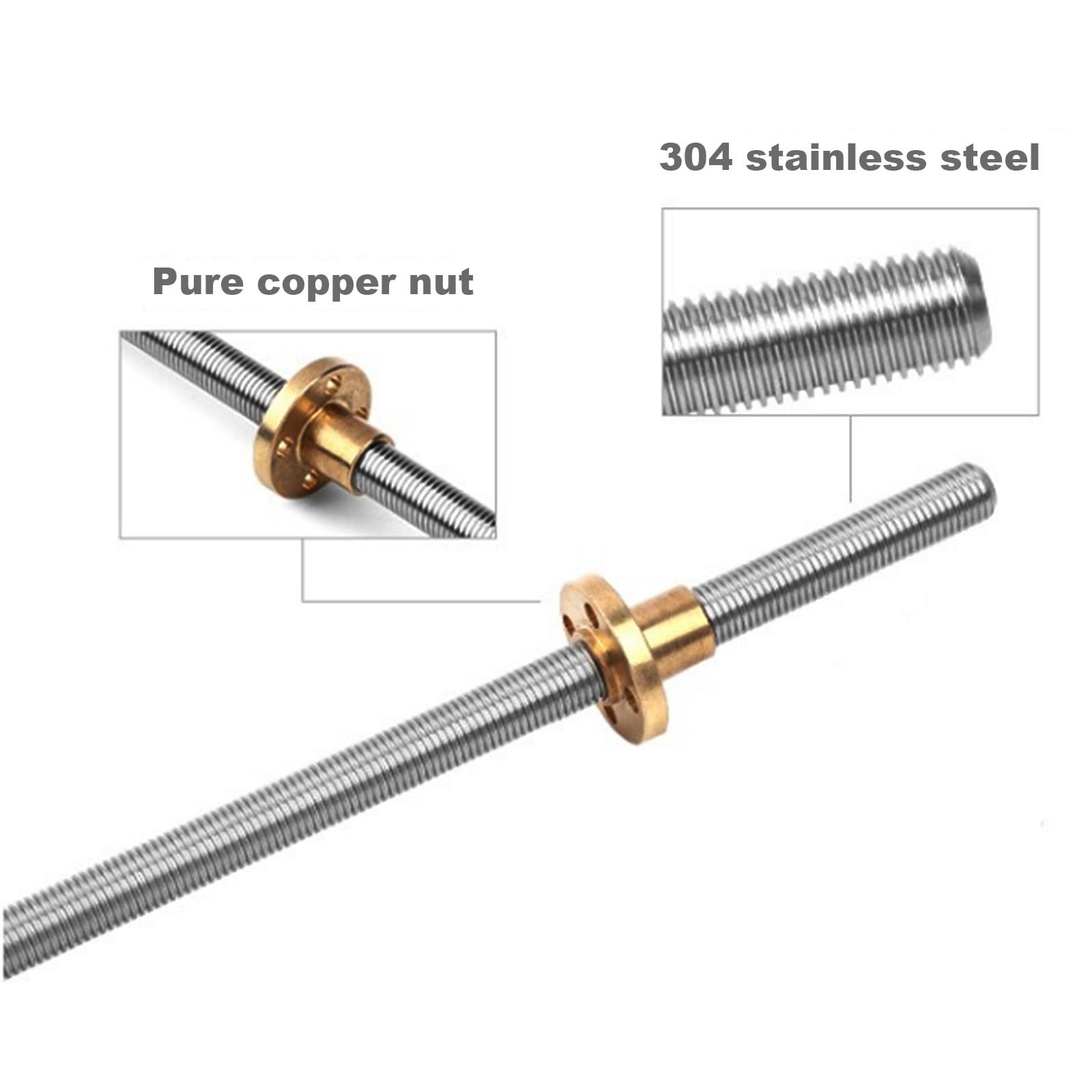 T10リードスクリュー 304ステンレス鋼 Tr10 リード - Lead Screw 8Mm のレビューと価格