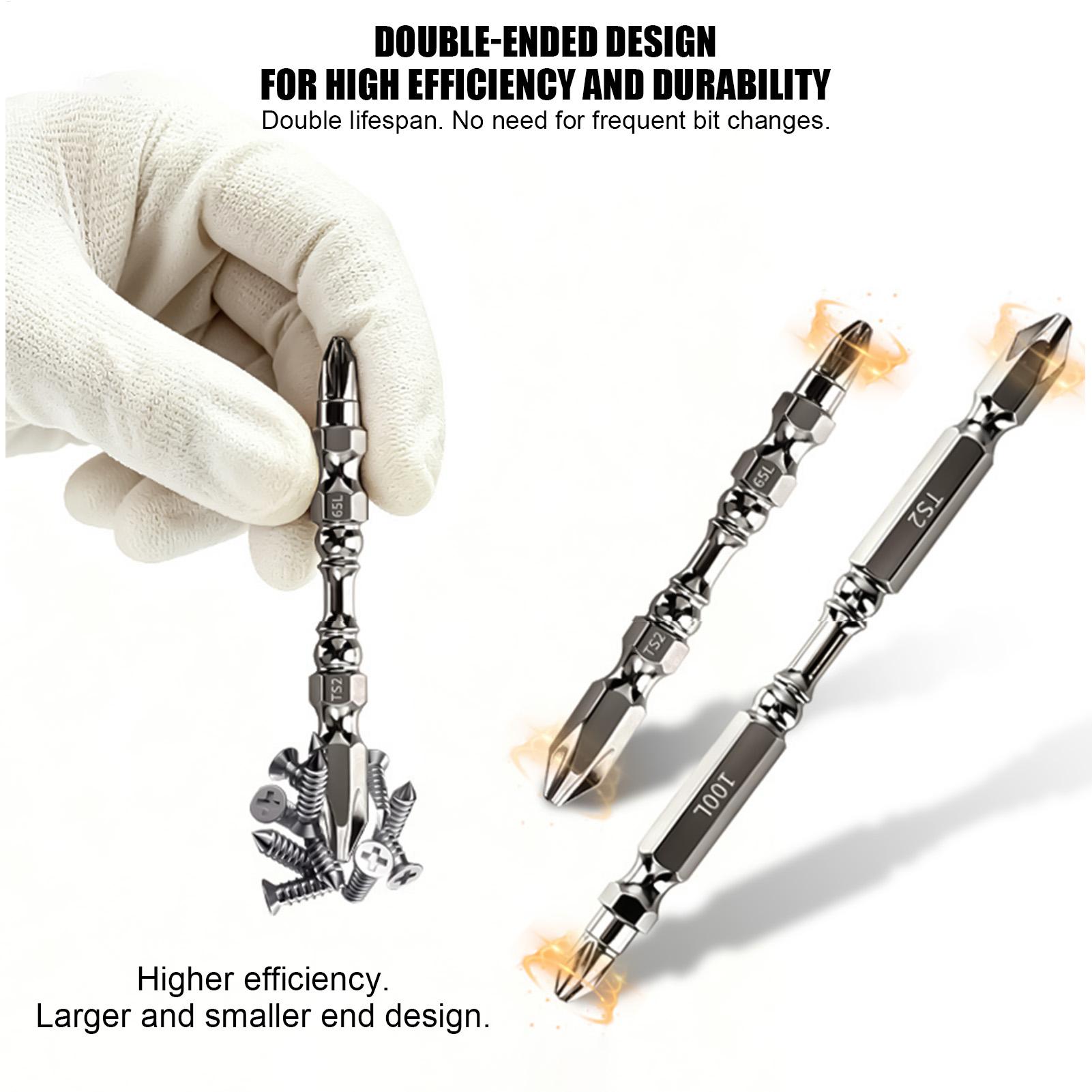 ドライバービットセット磁気ヘビーデューティ金属六角シャンク滑 - Drill Bit Set のレビューと価格