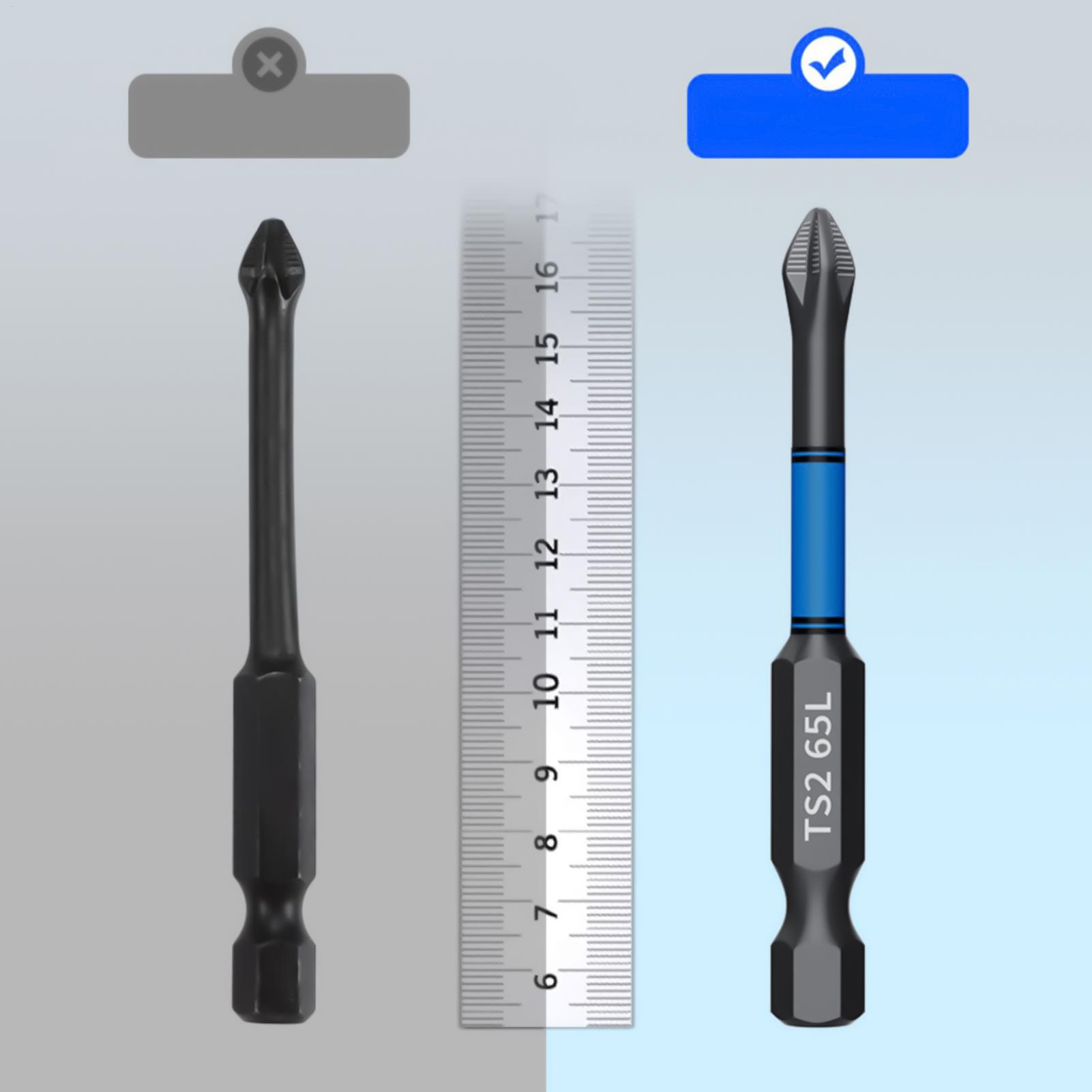 ドリルドライバービットセット 6 ピース磁気ヘビーデューティ - Drill Bit Set のレビューと価格