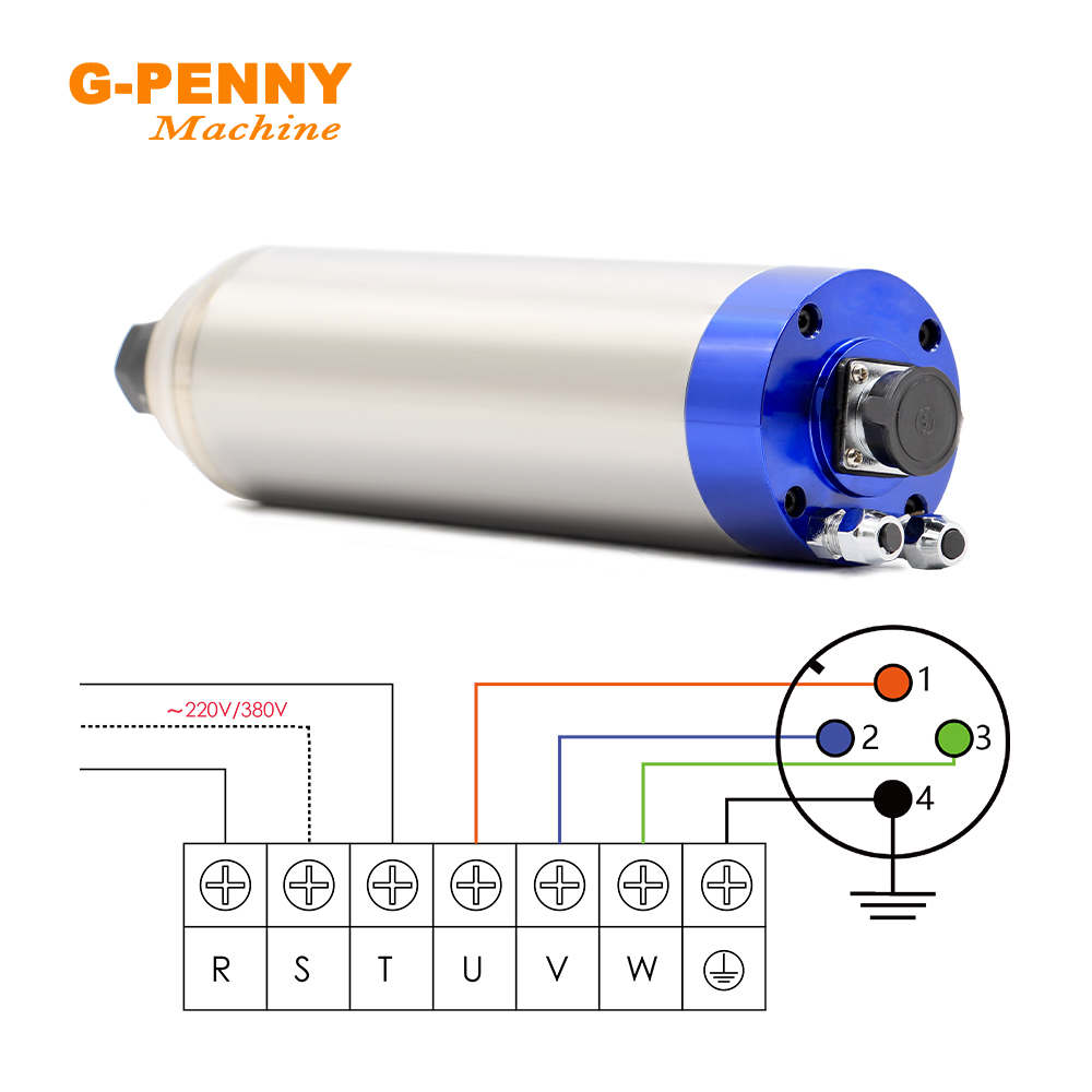 G-PENNY 2.2KW ER20 金属水冷スピンドルモー - Water Cooled Spindle のレビューと価格