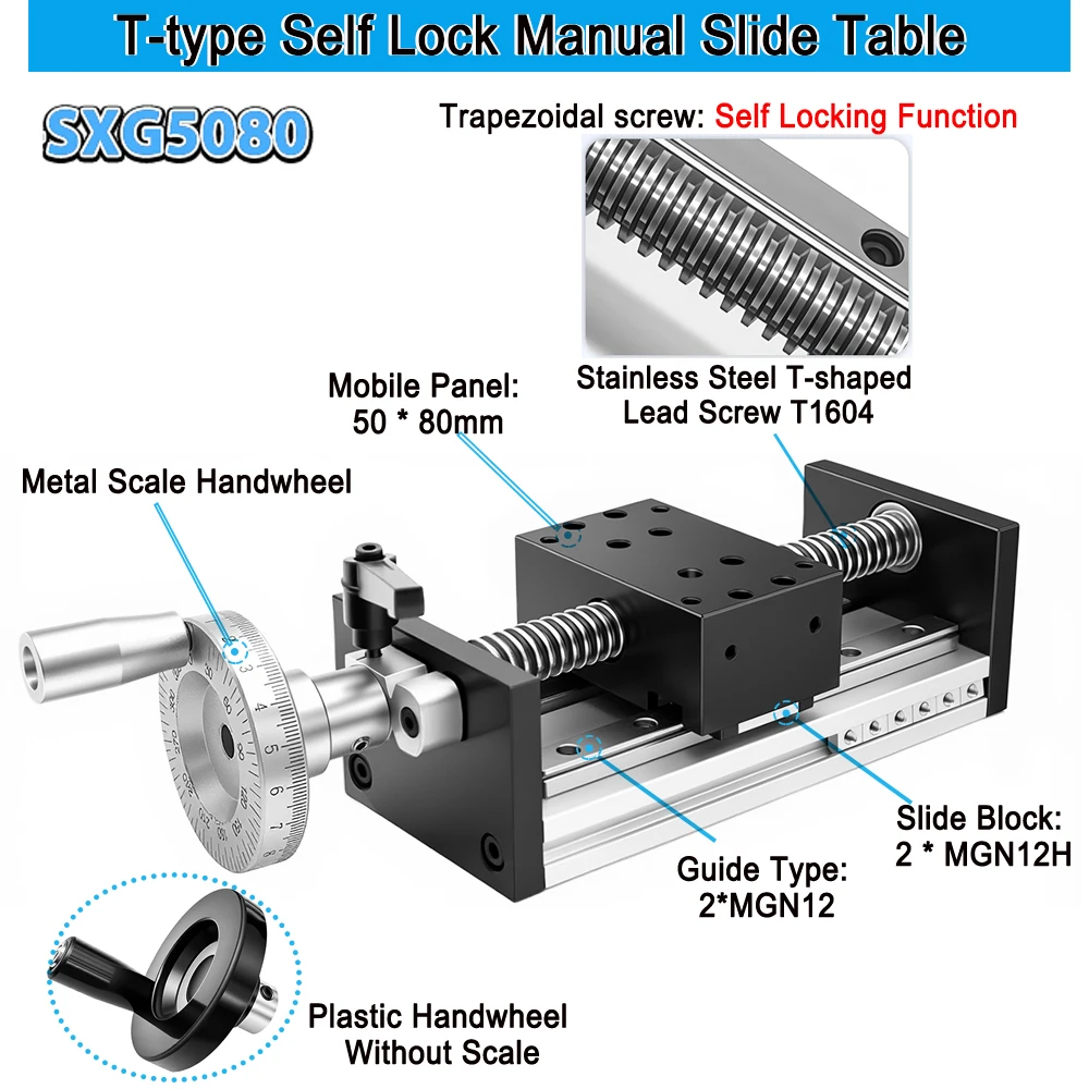 Z軸80mm幅台形ネジスライドテーブルリニアアクチュエーター - Linear Rail のレビューと価格
