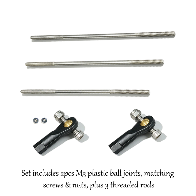 ネジとナット付きのM3プラスチックボールヘッド2個とM3ステ - Ball Screw のレビューと価格
