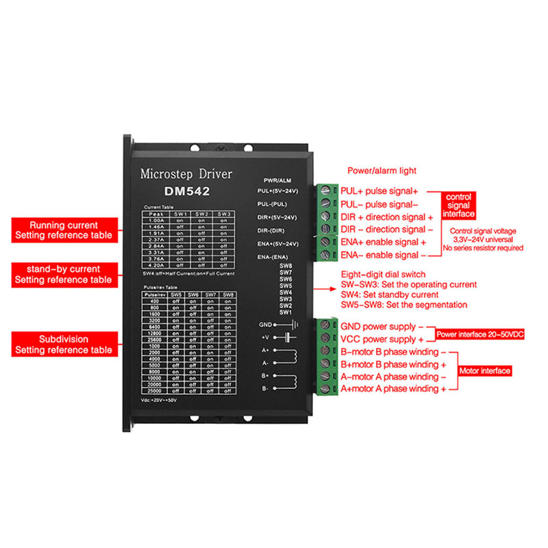 マイクロステップモーター,電圧20-50v dc,42 57 - Nema 17 Stepper のレビューと価格