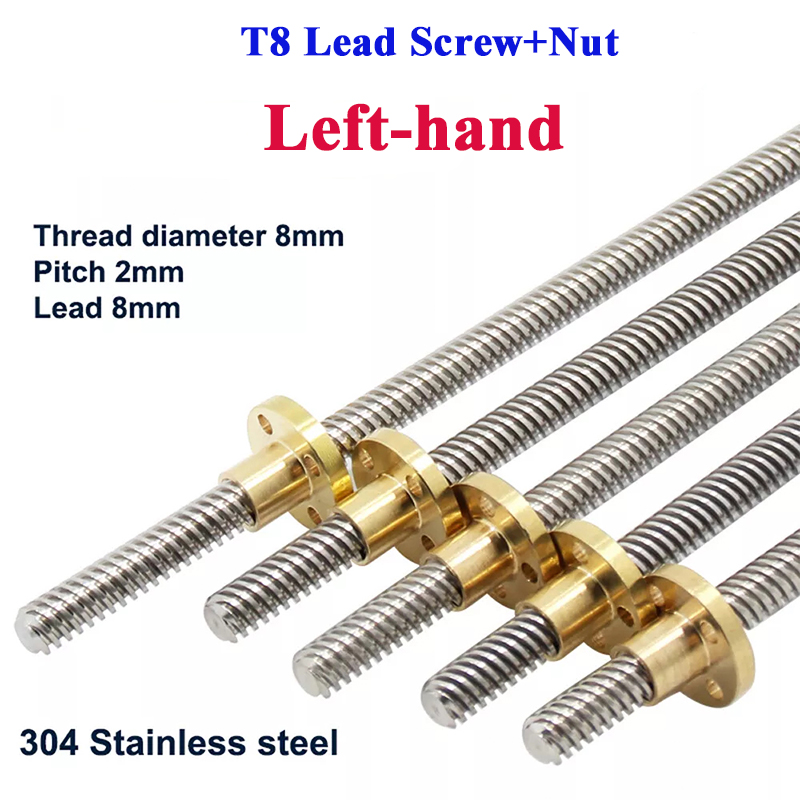T8 親ネジ左ネジリード 2 ミリメートル 8 ミリメートル - Lead Screw 8Mm のレビューと価格