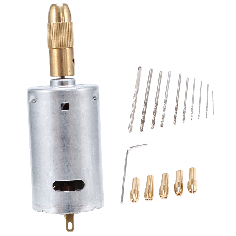 ミニ電動ハンドドリルビットセット DC 12Vモーター 0. - Drill Bit Set のレビューと価格