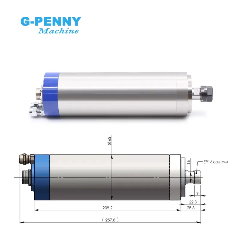 カスタマイズG-PENNY 110v/220v 1.5kw  - Water Cooled Spindle のレビューと価格