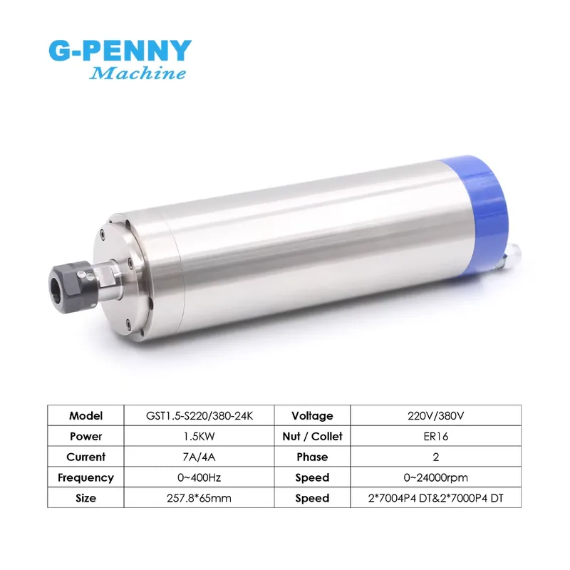 カスタマイズG-PENNY 110v/220v 1.5kw  - Water Cooled Spindle のレビューと価格
