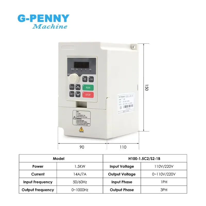 カスタマイズG-PENNY 110v/220v 1.5kw  - Water Cooled Spindle のレビューと価格