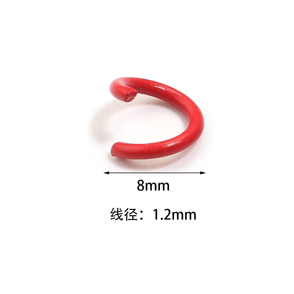 200個入り 8mm メタル製 カラフルな分割シングルリング - Coupling 8Mm のレビューと価格