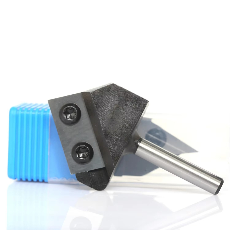 1/2インチ、1/4インチ、8mm軸、両刃、90度V溝加工用 - Cnc Bits のレビューと価格